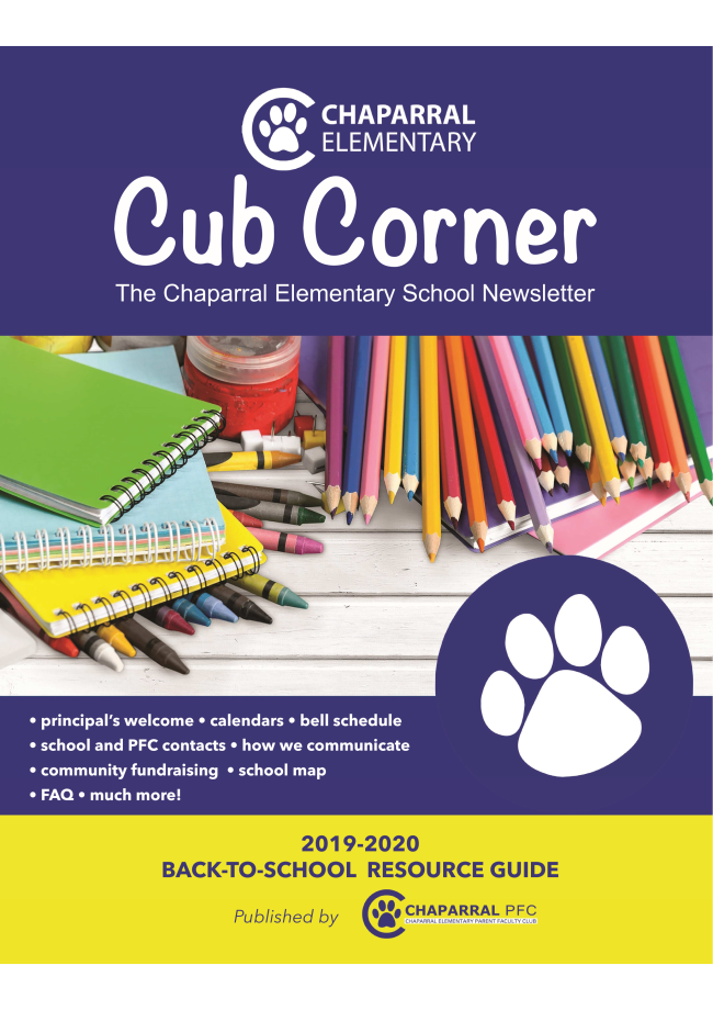 Cub Corner Back-to-School Resource Guide Cub Corner Back-to-School Resource Guide